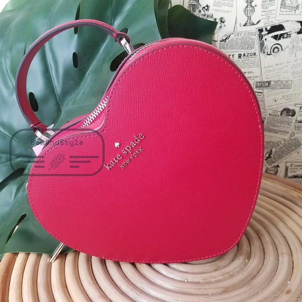 Kate Spade NWT New York Crossbody Red Love Shack Heart Purse Valentine - Picture 3 of 15